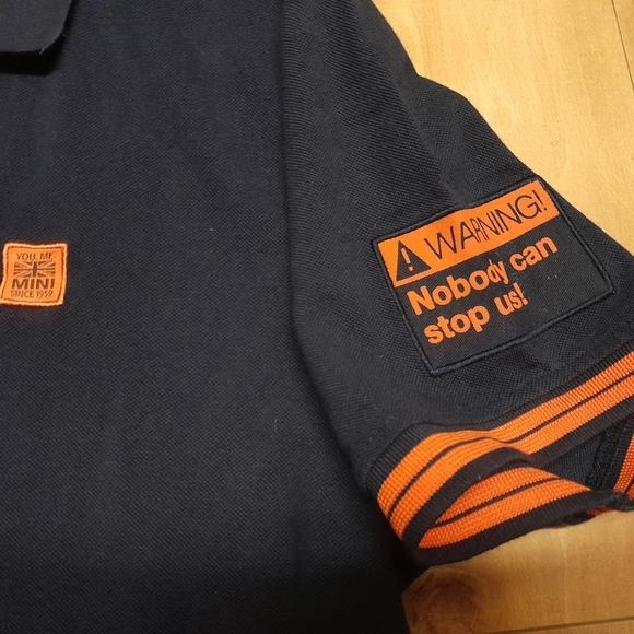 MINI COOPER POLO SHIRT XL EMBROIDERED CAR LOGO "NOBODY CAN STOP US" - Picture 2 of 4